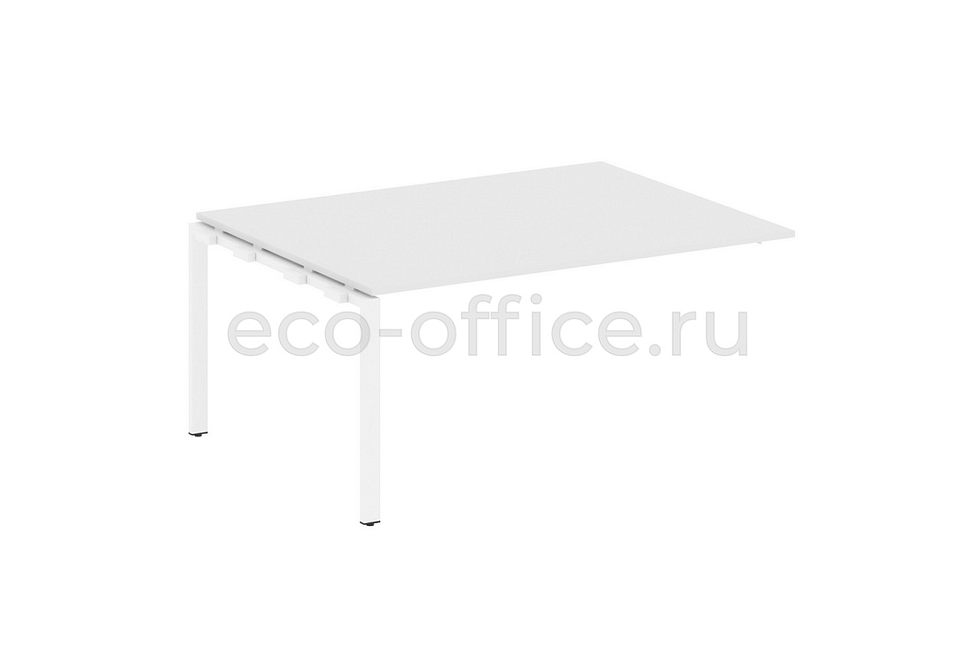 Проходной наборный элемент переговорного стола METAL SYSTEM STYLE БП.ППРГ-4 Белый / Белый металл  стоимость
