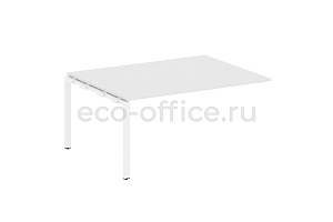 Проходной наборный элемент переговорного стола METAL SYSTEM STYLE БП.ППРГ-4 Белый / Белый металл фото