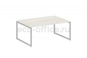 Стол переговорный (1 столешница) METAL SYSTEM QUATTRO 4x4 40БО.ПРГ-1.5 Дуб Наварра / Серый металл фото