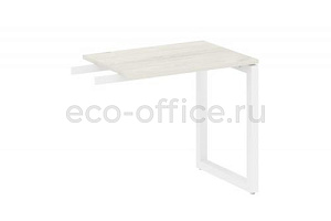 Приставной элемент на О-образном м/к METAL SYSTEM QUATTRO 5x5 50БО.ПР-2 Дуб Наварра / Белый металл фото