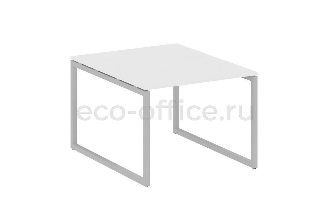 Стол переговорный (1 столешница) METAL SYSTEM QUATTRO 4x4 40БО.ПРГ-1.1 Белый / Серый металл  стоимость
