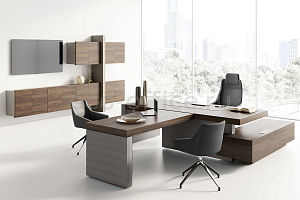 Кабинет руководителя JERA Bali Walnut / Grey фото