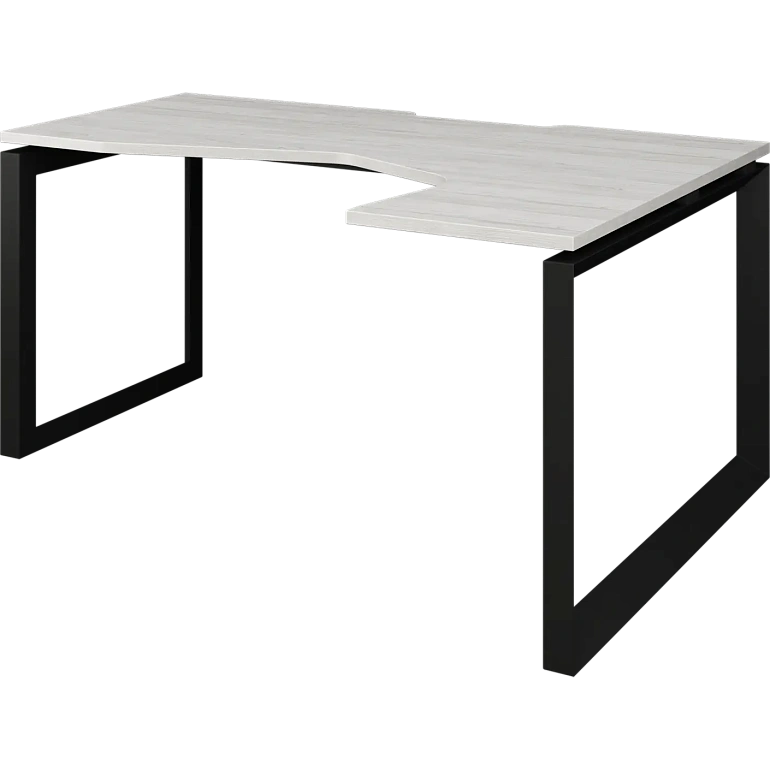 стол эргономичный правый на металлокаркасе protech нтмп.о-060.пр сосна винтер/антрацит фото