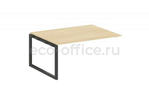 Проходной наборный элемент переговорного стола METAL SYSTEM QUATTRO 5x5 50БО.ППРГ-4 Акация Лорка / Антрацит металл фото
