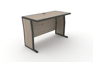 Стол для преподавателя DESK DK-1200U Дуб Аттик / Антрацит металл фото
