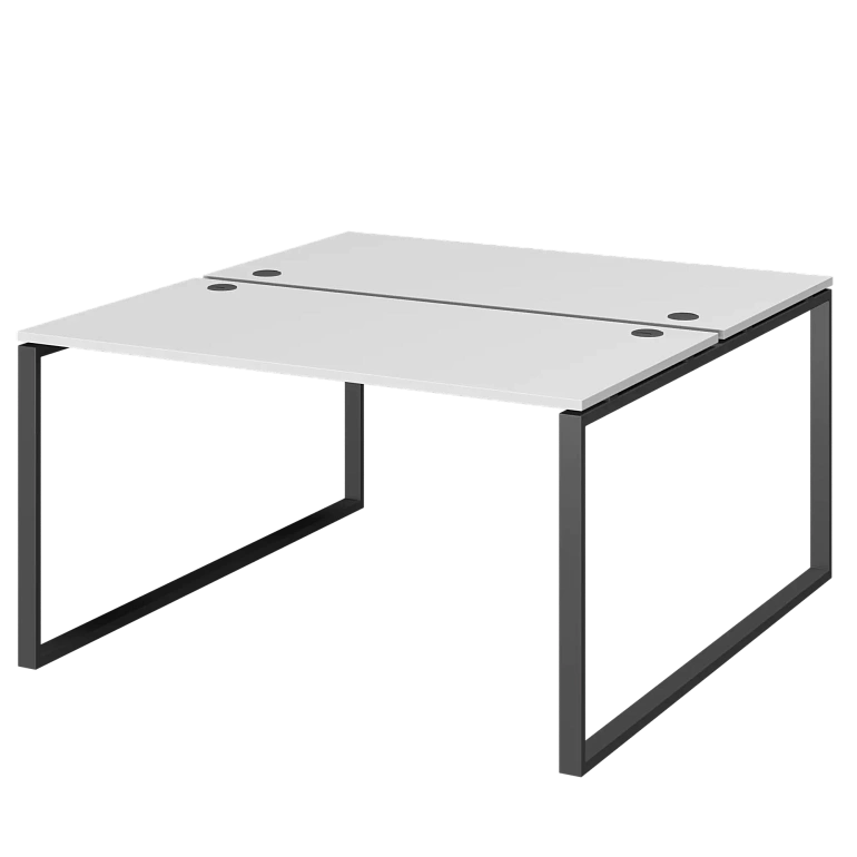 бенч двойной на 2 рабочих места protech амб.о-005 белый/антрацит фото