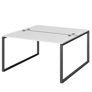 Бенч двойной на 2 рабочих места Protech АМБ.О-002 Белый/Антрацит фото