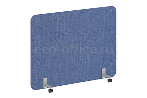 Перегородка на металлических опорах, на роликах R-LINE SOFT AP.R-160-120 Рогожка Romeo 01 / Серый металл фото
