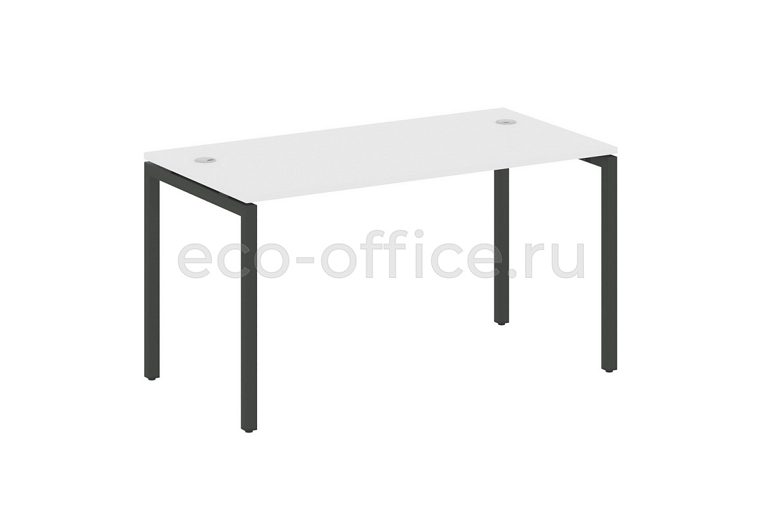 Стол письменный METAL SYSTEM QUATTRO 4x4 40БП.СП-3 Белый / Антрацит металл  стоимость
