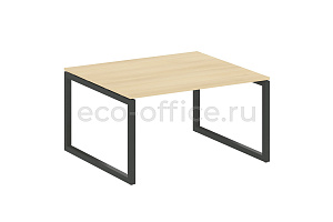 Стол переговорный (1 столешница) METAL SYSTEM QUATTRO 5x5 50БО.ПРГ-1.3 Акация Лорка / Антрацит металл фото