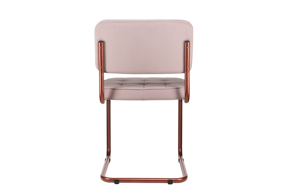 комплект конференц-кресел eco-chair colombo comfort clm-05 розовый велюр / терракот металл фото