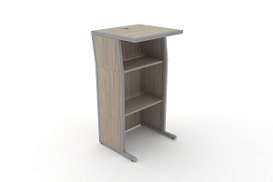 Трибуна DESK DK-TR Дуб Аттик / Серый металл фото