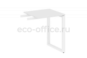 Приставной элемент на О-образном м/к METAL SYSTEM STYLE БО.ПР-1 Белый / Белый металл фото