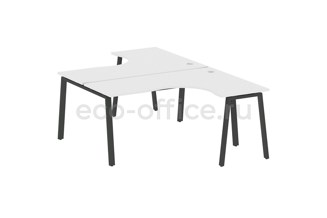 Рабочая станция криволинейная METAL SYSTEM STYLE БА.РАС-СА-2.4 Белый / Антрацит металл  стоимость