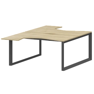 Бенч эргономичный на 2 рабочих места на металлокаркасе Protech НТМП.О.Б2-040 Баттл Рок/Антрацит фото