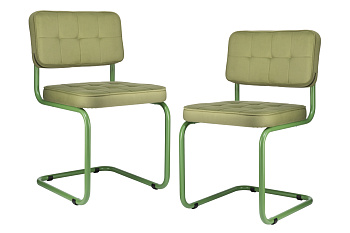 купить комплект конференц-кресел eco-chair colombo comfort clm-05 оливковый велюр / аспарагус металл #REGION_NAME_DECLINE#