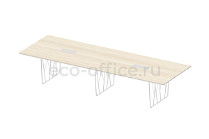 Стол для переговоров DECK MEETING DKR3612 Акация Аури / Белый фото