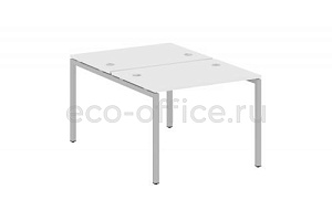 Рабочая станция METAL SYSTEM QUATTRO 4x4 40БП.РАС-СП-2.1 Белый / Серый металл фото