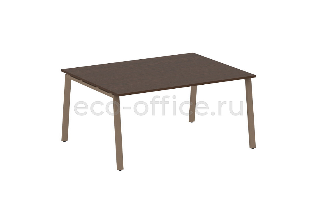 Стол переговорный (1 столешница) METAL SYSTEM STYLE БА.ПРГ-1.4 Венге Цаво / Мокко металл  стоимость