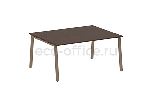 Стол переговорный (1 столешница) METAL SYSTEM STYLE БА.ПРГ-1.4 Венге Цаво / Мокко металл фото