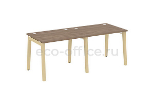Рабочая станция на 2 рабочих места ONIX WOOD OW.RS-2.1.8 Дуб Аризона / Дуб Светлый фото