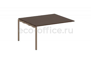 Проходной наборный элемент переговорного стола METAL SYSTEM QUATTRO 4x4 40БП.ППРГ-3 Венге Цаво / Мокко металл фото