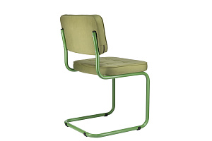Конференц-кресло ECO-CHAIR COLOMBO Comfort CLM-05 Оливковый велюр / Аспарагус металл фото