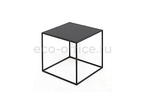 Стол кофейный FESTA 40*40 black black Чёрный Fenix / Чёрный металл фото