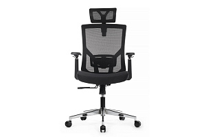 Кресло RV Chair STEP A2320 Чёрная сетка / Чёрная ткань фото