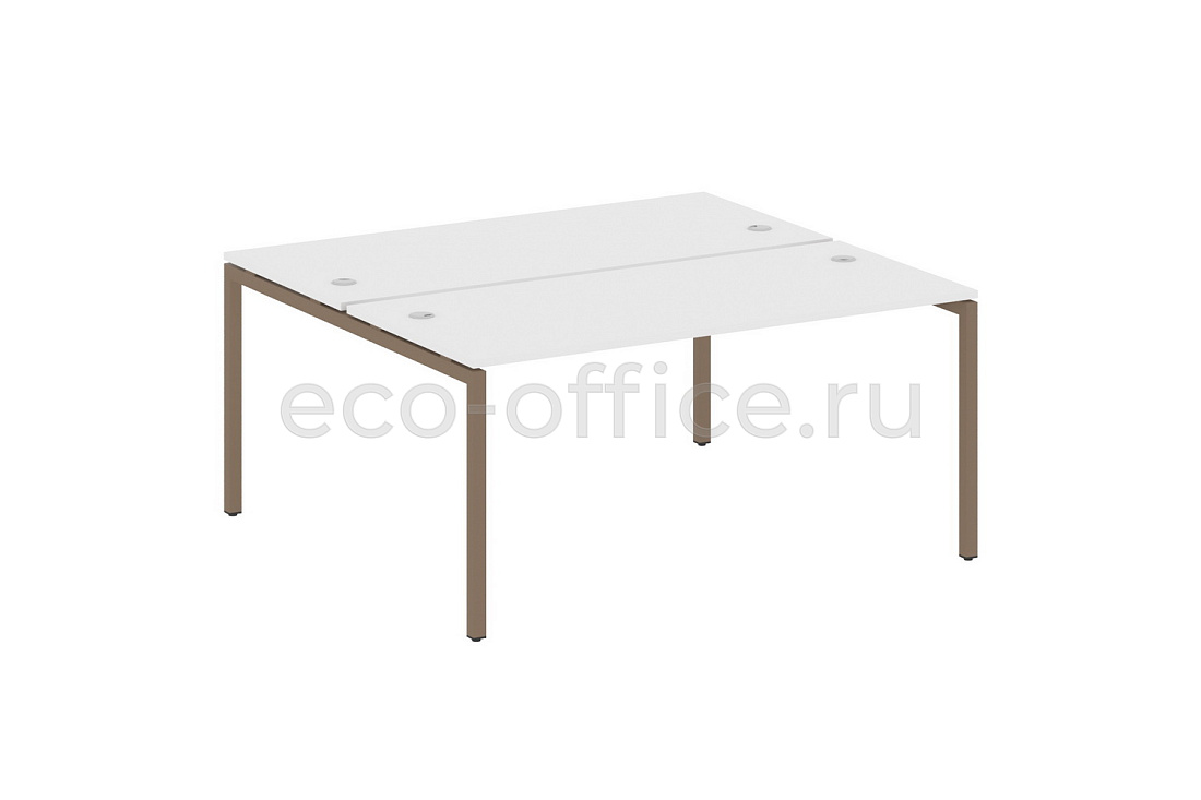 Рабочая станция METAL SYSTEM QUATTRO 4x4 40БП.РАС-СП-2.4 Белый / Мокко металл  стоимость