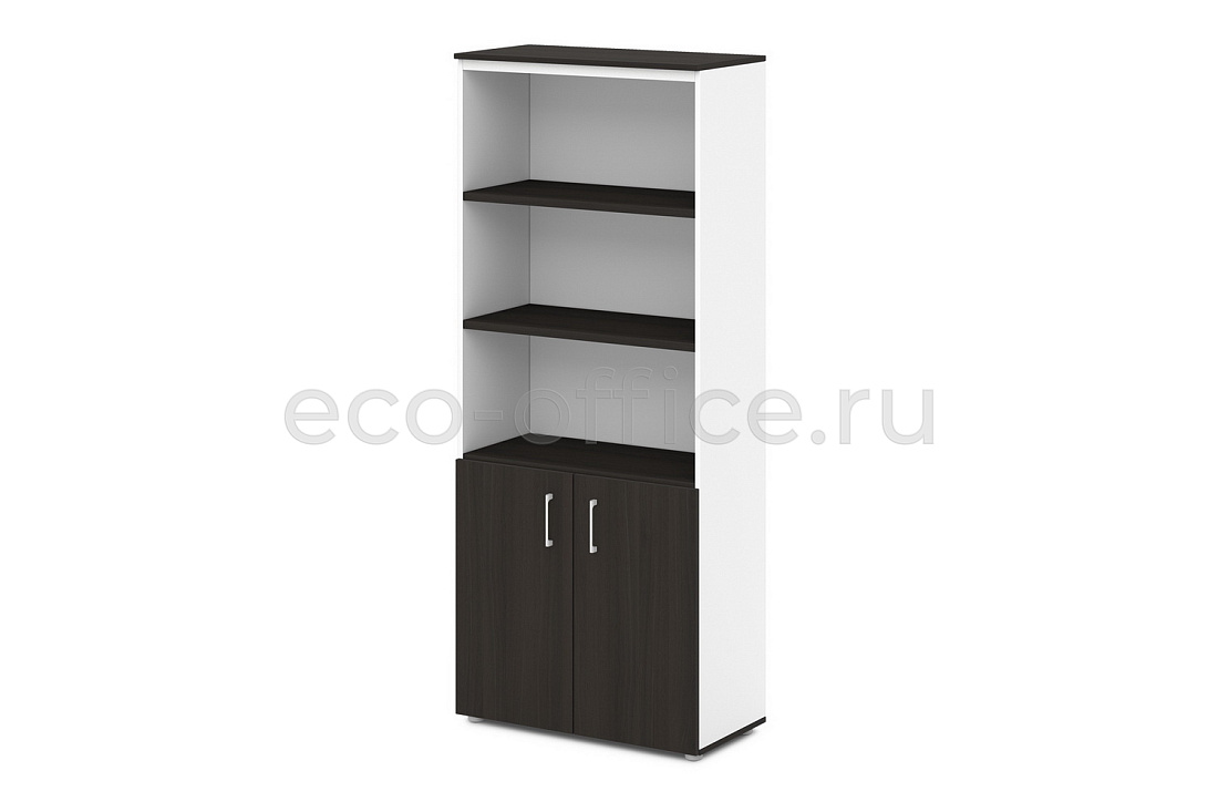 Шкаф для документов полузакрытый SENTIDA S-604 Дуб Честерфилд / Белый / Дуб Честерфилд  стоимость