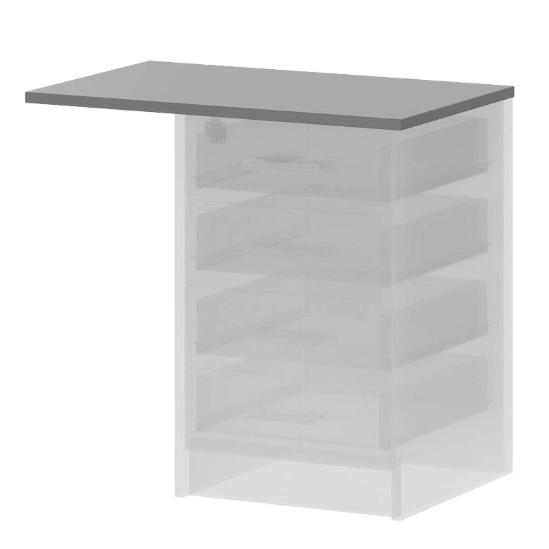 крышка к приставным тумбам protech а-706.ф серый фото