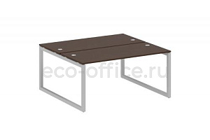 Рабочая станция METAL SYSTEM QUATTRO 5x5 50БО.РАС-СП-2.4 Венге Цаво / Серый металл фото