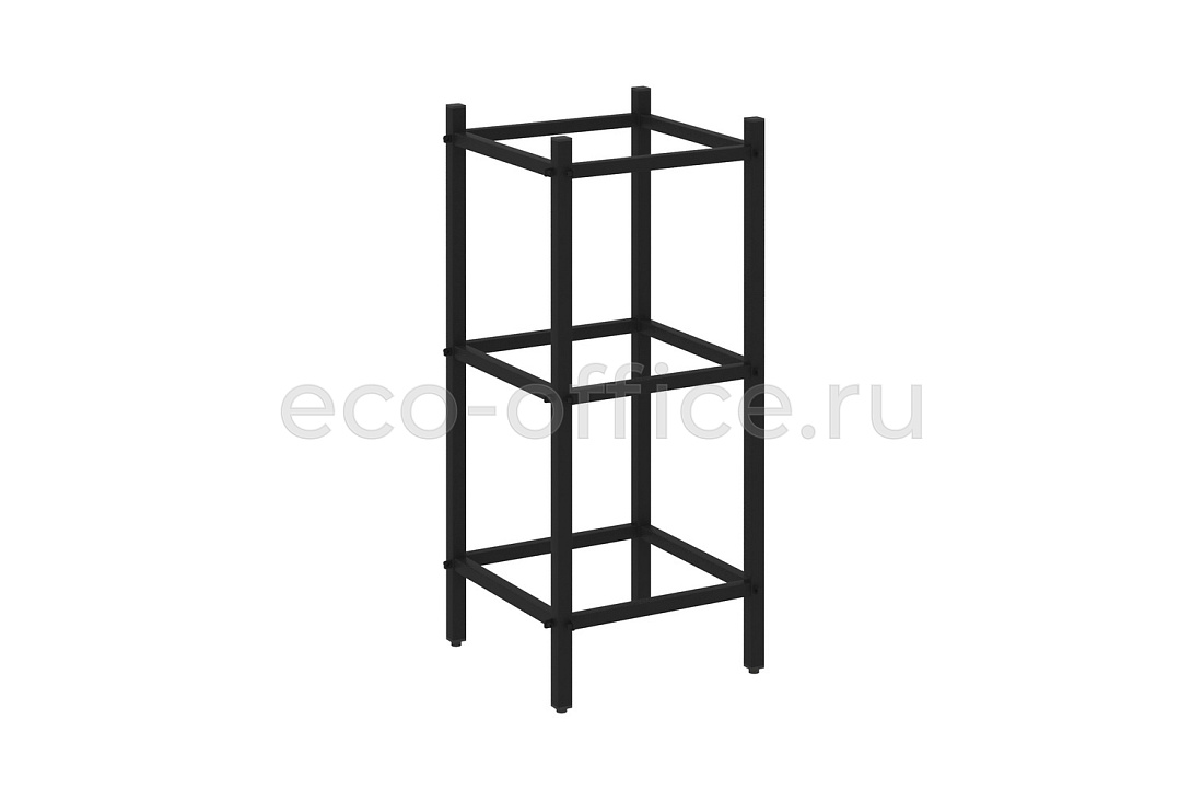 Угловой проходной модуль (2 ниши / угол-2 ниши / 2 ниши) LOFT VR.L-SL.UPK-2.2.2 Черный металл  стоимость
