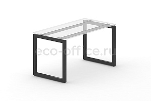 Металлокаркас на O-образных опорах 50x50 для стола 1000*720 Черный металл фото