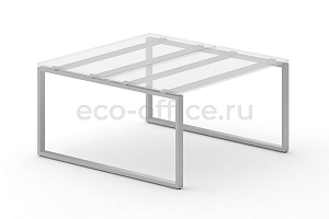 Металлокаркас на O-образных опорах 60x30 для рабочей станции 1000*1475 Серый металл фото