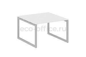 Стол переговорный (1 столешница) METAL SYSTEM QUATTRO 5x5 50БО.ПРГ-1.2 Белый / Серый металл фото