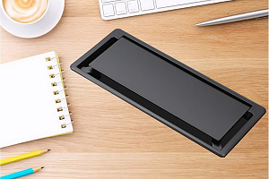 Лючок прямоугольный COVER LIGHT Т193186 Чёрный пластик фото