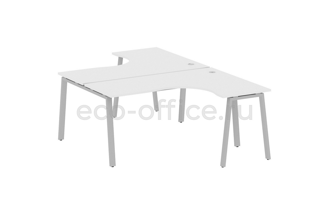 Рабочая станция криволинейная METAL SYSTEM STYLE БА.РАС-СА-2.4 Белый / Серый металл  стоимость