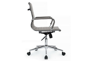 Кресло руководителя RV Chair HUGO 6002-2SE Серая экокожа фото
