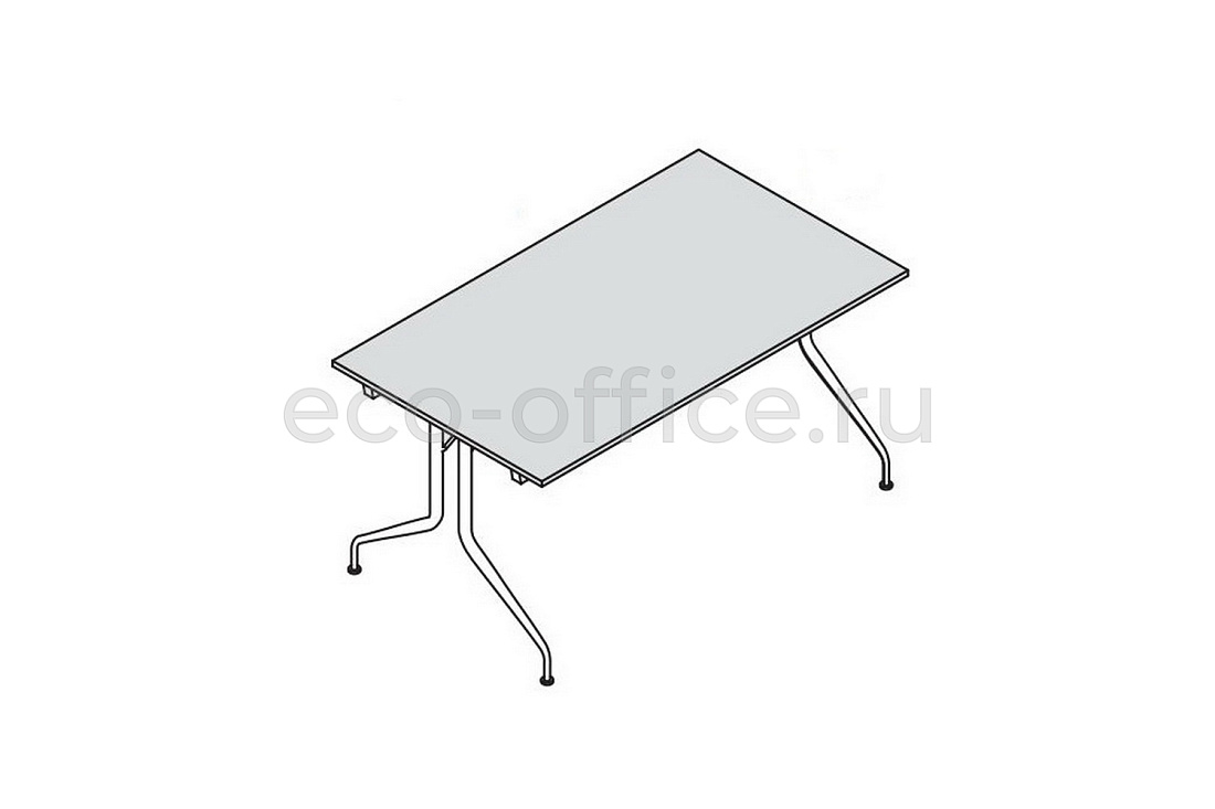 Стол со складными ножками 140х80 см PIEGO 151004 Stone grey / Chromed  стоимость