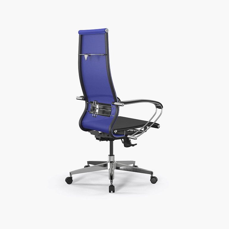 кресло офисное ergolife set 7/подл.131/осн.synchro 004 (васильковый-черный 222.16.1.3e3) фото