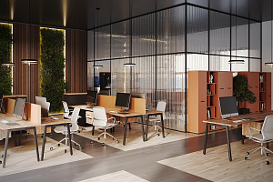 Мебель для персонала STYLE PROJECT Дуб Табак / Антрацит фото