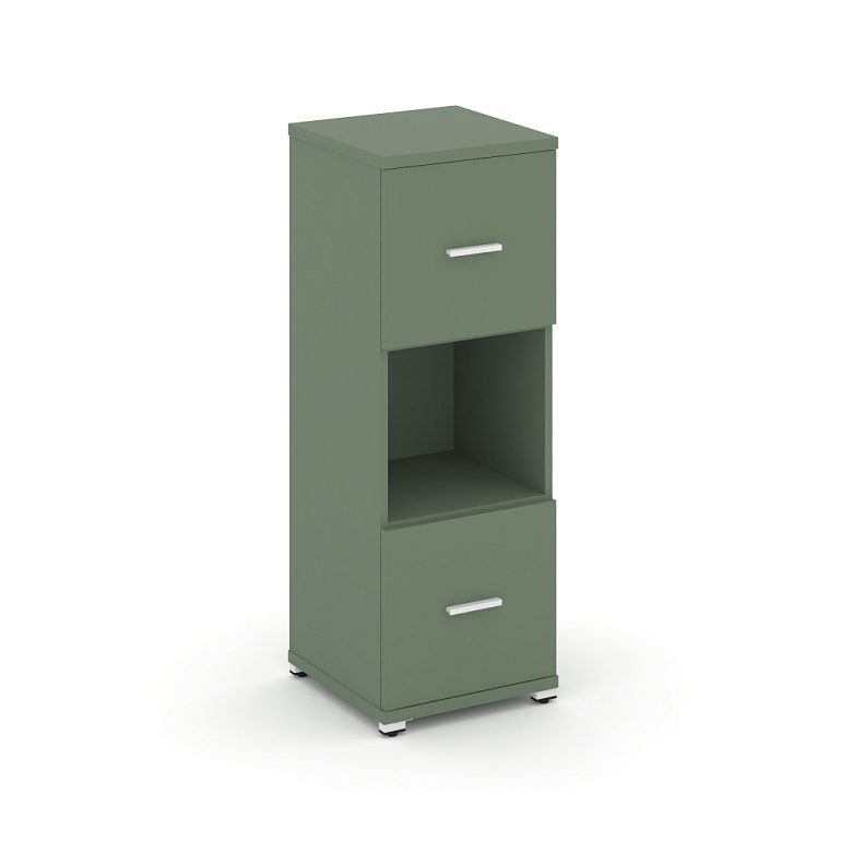шкаф 1 узкая секция, 3 ниши concept cn.stu-315 w кобо/металл белый фото