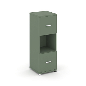 Шкаф 1 узкая секция, 3 ниши CONCEPT CN.STU-315 W Кобо/Металл Белый фото