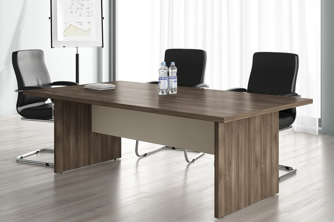 кабинет руководителя new line дуб шамони тёмный фото