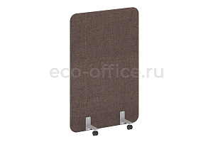 Перегородка на металлических опорах, на роликах R-LINE SOFT AP.R-100-150 Рогожка Romeo 01 / Серый металл фото