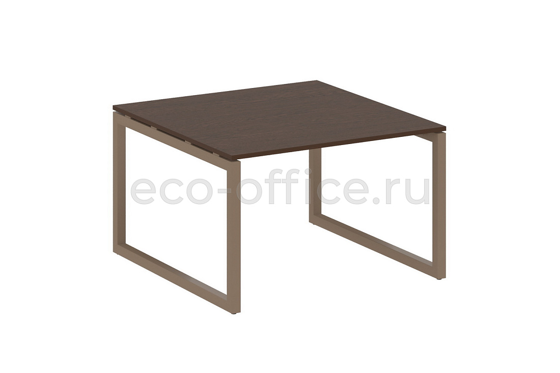 Стол переговорный (1 столешница) METAL SYSTEM QUATTRO 5x5 50БО.ПРГ-1.2 Венге Цаво / Мокко металл  стоимость