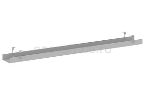 Кабель-канал широкий для стола L1800 METAL SYSTEM STYLE МКС-0180 Серый металл фото
