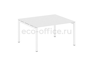 Стол переговорный (1 столешница) METAL SYSTEM QUATTRO 5x5 50БП.ПРГ-1.3 Белый / Белый металл фото